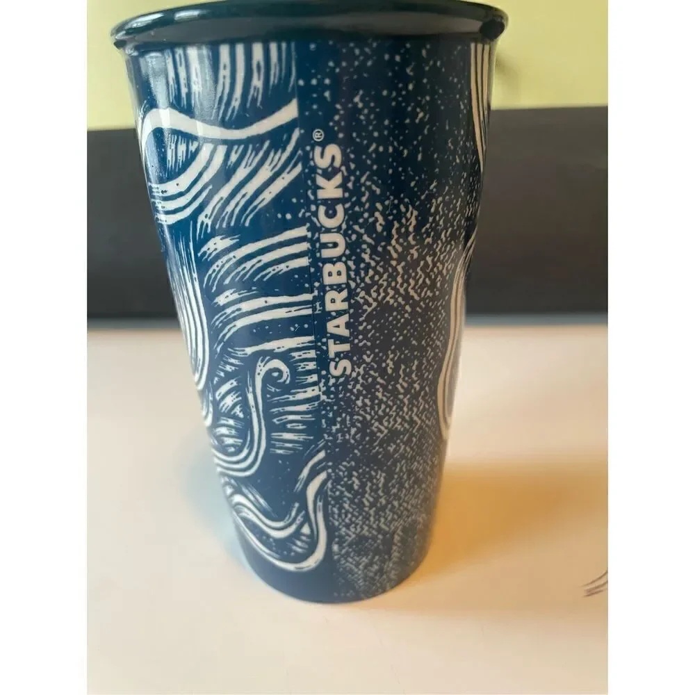 Starbucks 2016 Limited Edition Anniversary Siren Gold Crown Ceramic Tumbler